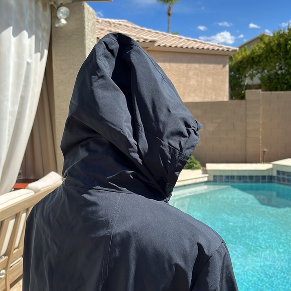 ELLEN TRACY NWOT Navy City Jacket with Hood - Size XL - Picture 7 of 12